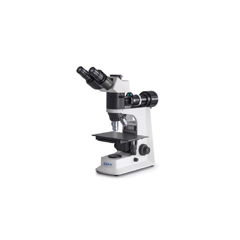 Kern Microscopio OKM 172, MET, POL, bino, Inf, planachro, 50x-400x, Auflicht, HAL, 30W
