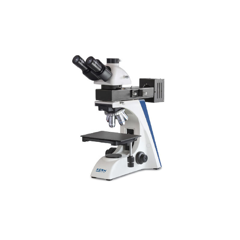 Kern Microscopio OKO 178, MET, POL, trino, Inf plan, 50x-1000x, luz incidente/reflejada, HAL, 100W