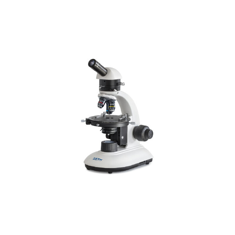Kern Microscopio OPE 118, POL, mono, acro, 40x-400x, luz incidente, HAL, 20W