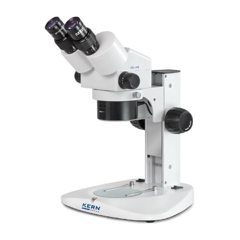 Kern Microscopio Stereo-Zoom OZL 456, bino,  Iluminador anular, 10x23, 0,21 W LED, 0,75-5,0x