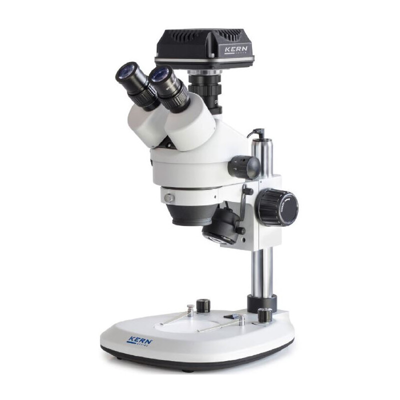 Kern Microscopio OZL 464C832, Greenough, Columna, 7-45x, 10x/20, Luz transmitida, 3W LED, Cámara 5MP, USB 3.0
