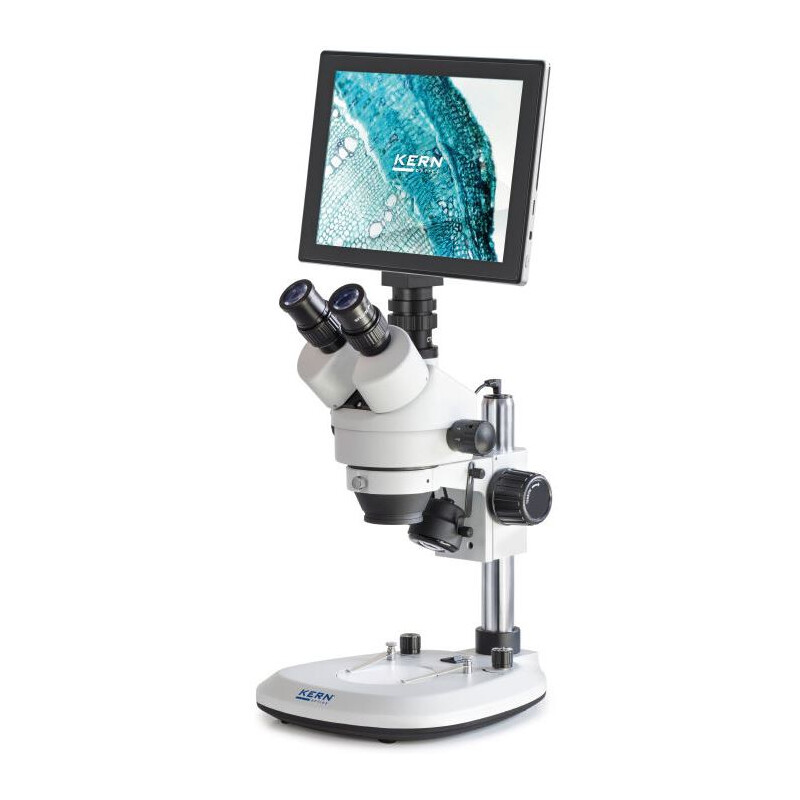 Kern Microscopio OZL 464C241, Greenough, Columna, 7-45x, 10x/20, Luz transmitida, 3W LED, Cámara 5MP, USB 2.0, HDMI, WiFi, Tablet