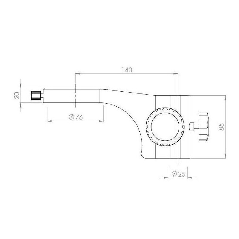Kern Microscopio stereo zoom OZM 953, trino, 7-45x, HSWF 10x23 mm, Base industriel, Iluminador anular LED, 4,5 W