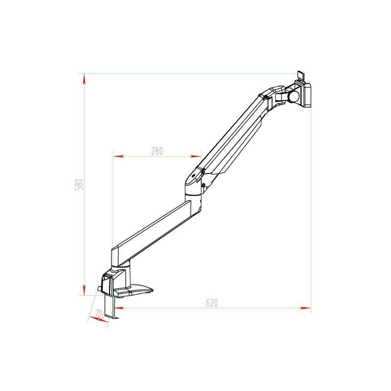 Kern Microscopio stereo zoom OZM 982, bino 7-45x, HSWF 10x23 mm, Base industriel, muelle, pinza de mesa, luz anular LED 4,5W