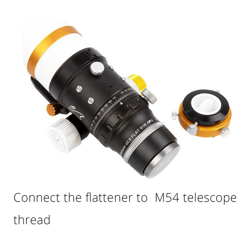 William Optics Flattener Reducer Ajustable Flat61R para ZenithStar 61