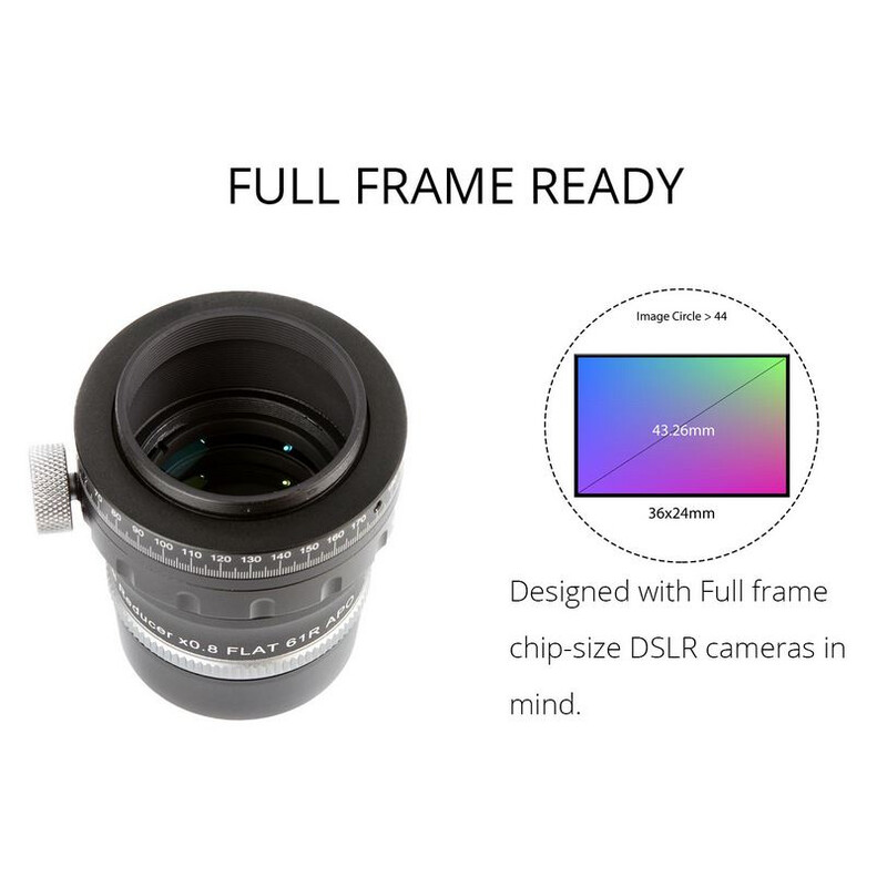 William Optics Flattener Reducer Ajustable Flat61R para ZenithStar 61