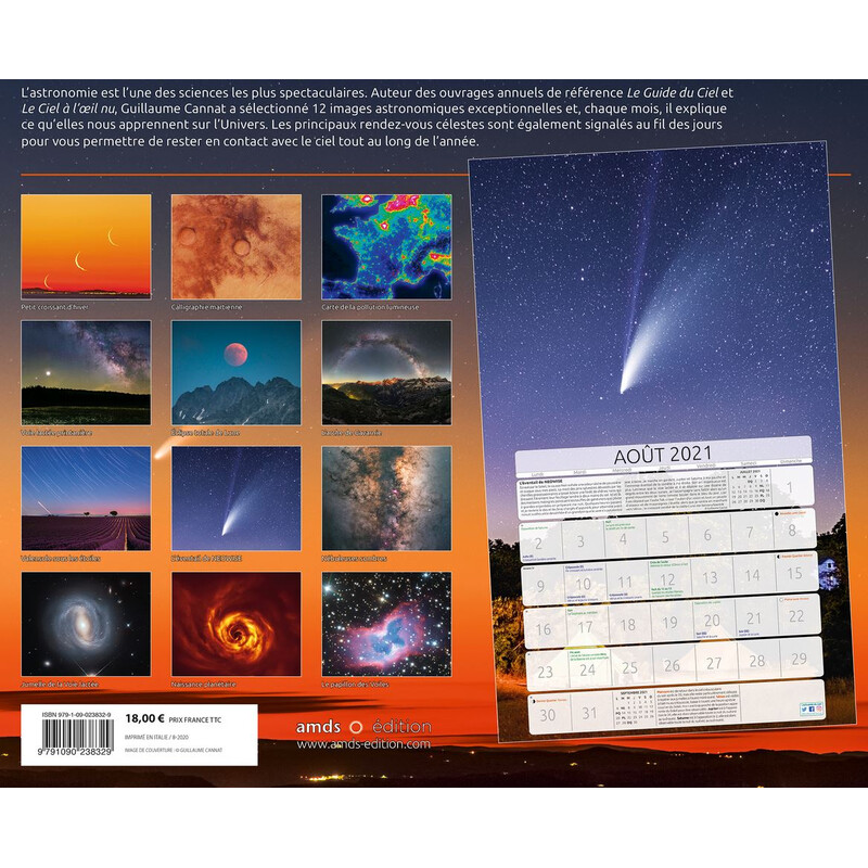 Amds édition  Calendarios Astronomique 2021