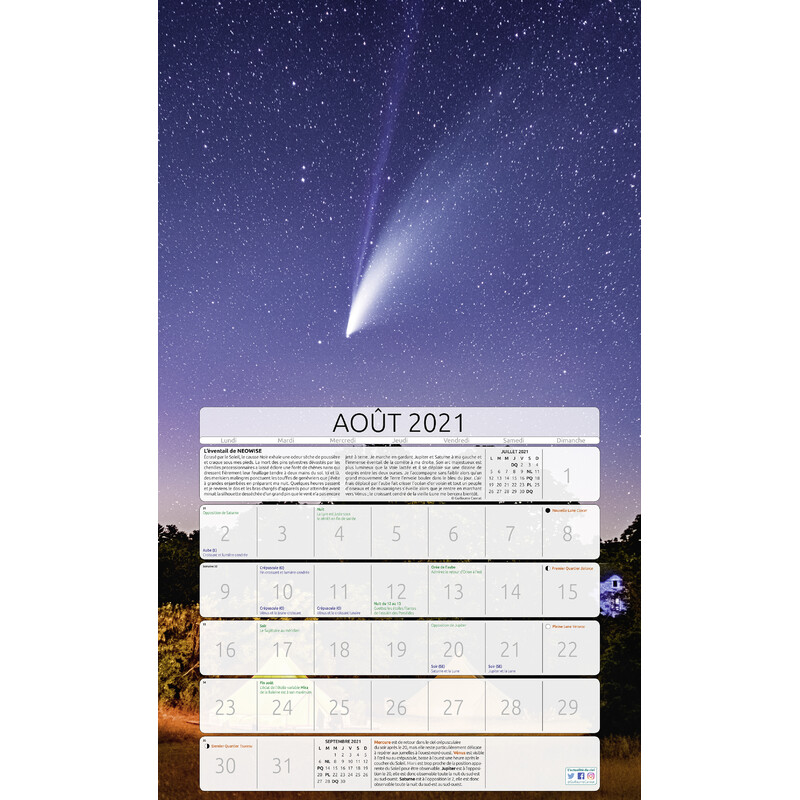 Amds édition  Calendarios Astronomique 2021