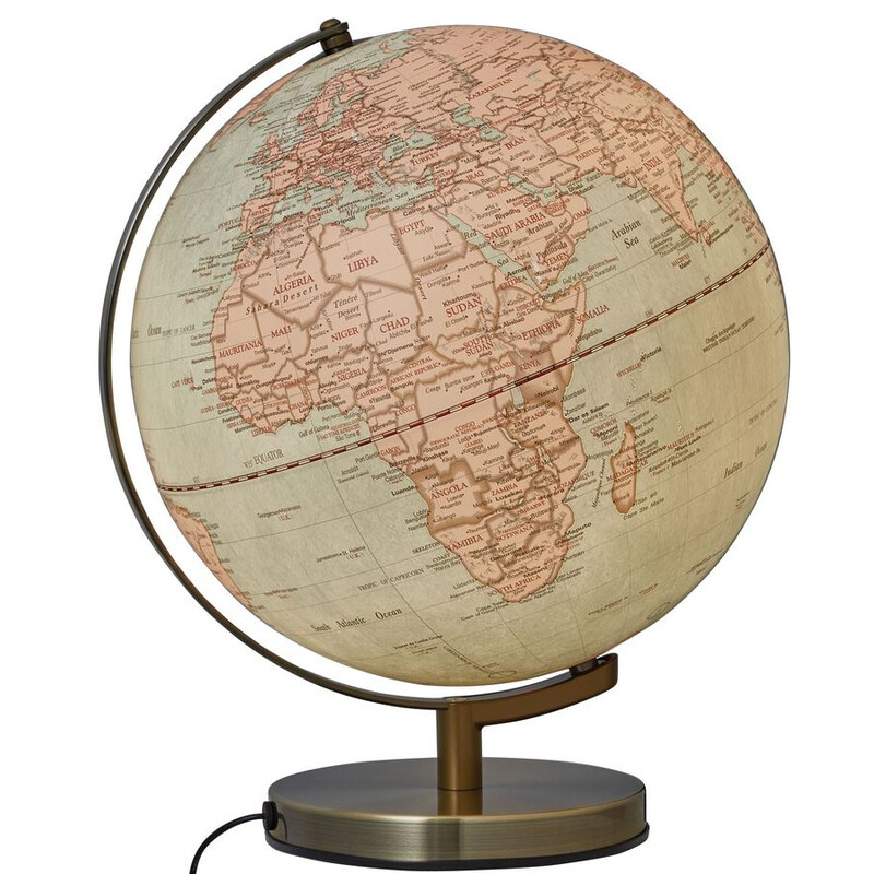 TROIKA Globo terráqueo Stellar Light Antique 30cm