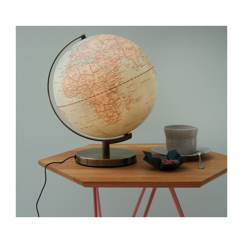 TROIKA Globo terráqueo Stellar Light Antique 30cm