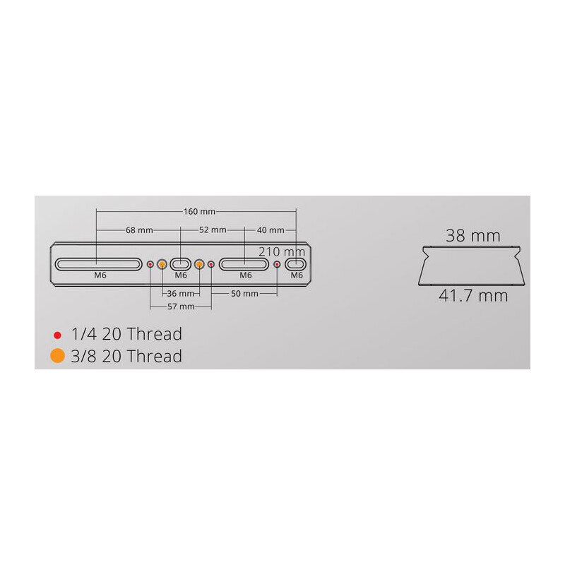 William Optics Placa cola de milano DSD 210