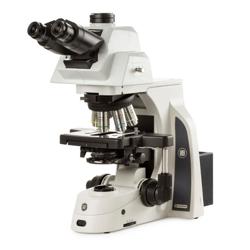 Euromex Microscopio Delphi-X, DX.2158-APLi, trino, 40x - 1000x, Plano apocromático, con cabezal ergonómico e iluminación Halogen de 100 W