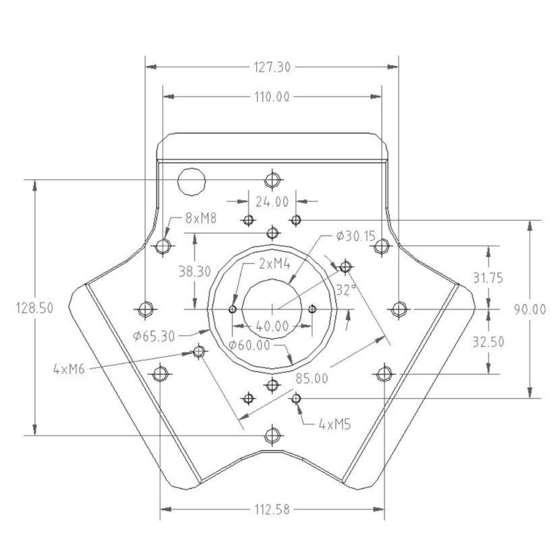 Avalon Trípode T-Pod 130 rojo