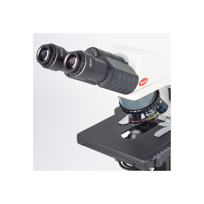 Motic Microscopio BA310E, bino, BF, infinity, EC- plan, achro, 40x - 400x, Hal 30W, LED 3W (opt.)