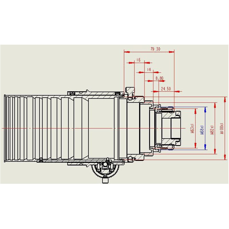 APM Refractor apocromático AP 152/1200 ED 3.7"-OAZ OTA