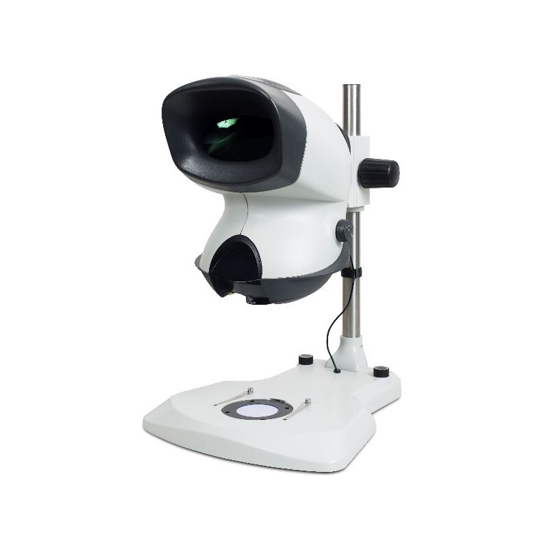 Vision Engineering Microscopio stereo zoom MANTIS Elite TS, ME-TS, Cabezal,  Luz incidente y transmitida, LED, Soporte de columna, con revólver doble,  2-20x, sin objetivos