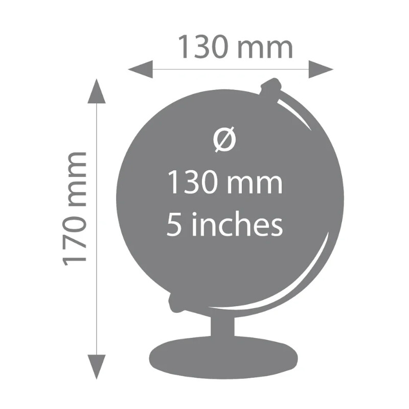 TROIKA Mini globos terráqueos Gagarin Night 13 cm