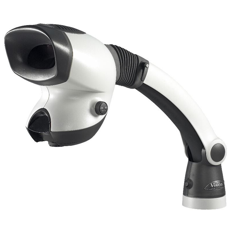 Vision Engineering Microscopio stereo zoom MANTIS Compact Universal, MCS, cabezal, luz reflejada, LED, soporte giratorio, 2, 4, 6, 8x, sin objetivo