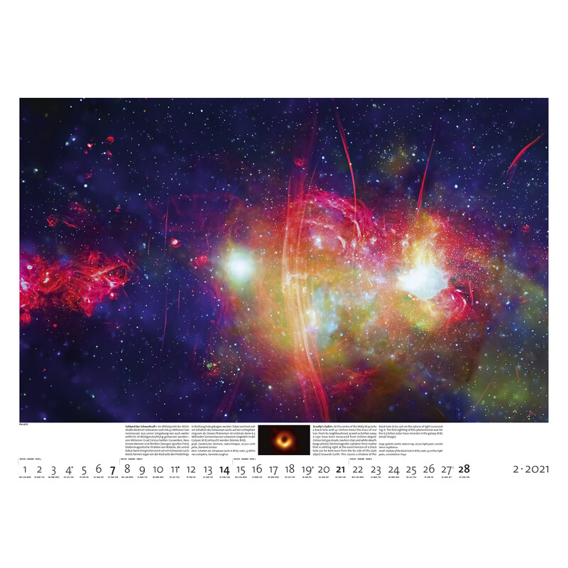 Palazzi Verlag Calendarios Sternzeit 2021