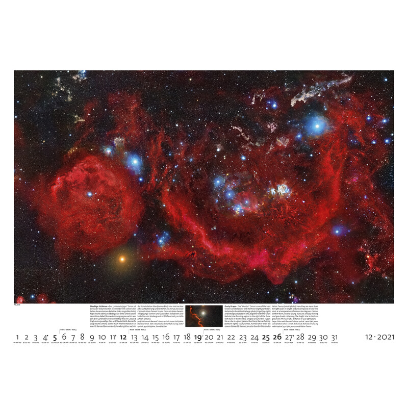 Palazzi Verlag Calendarios Sternzeit 2021