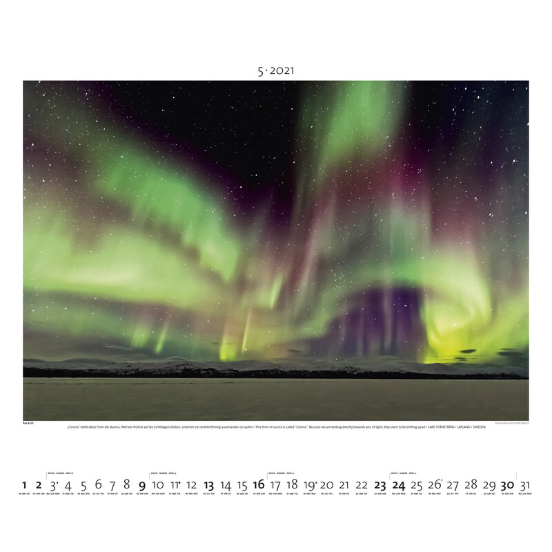 Palazzi Verlag Calendarios Aurora Boreal 2021
