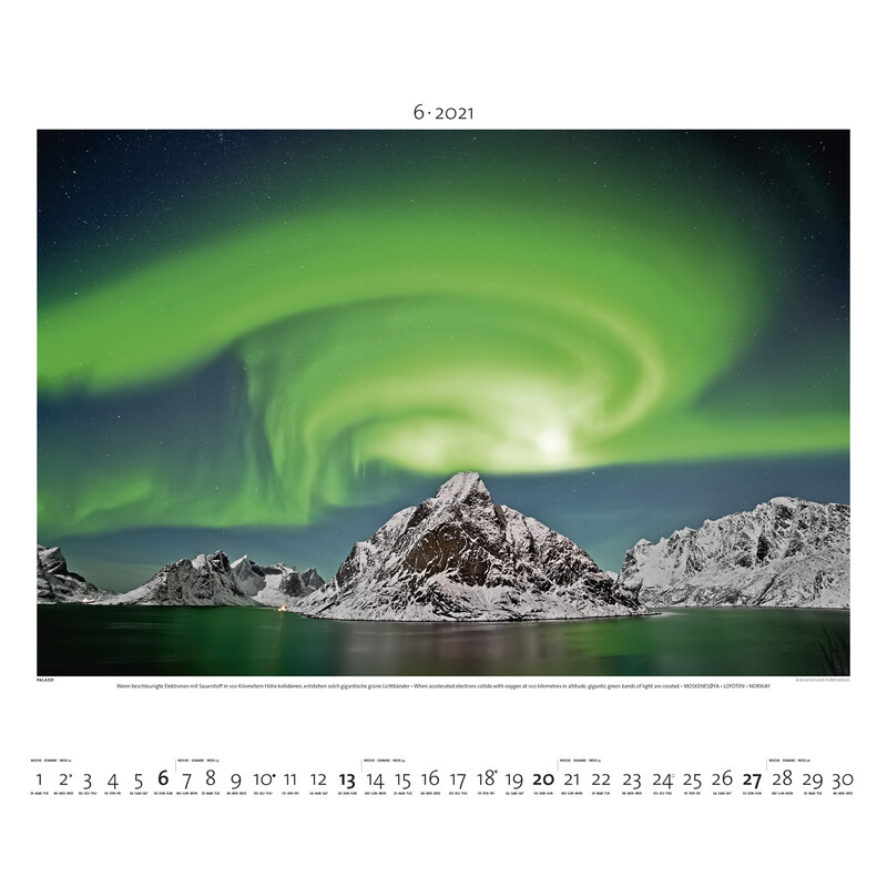 Palazzi Verlag Calendarios Aurora Boreal 2021