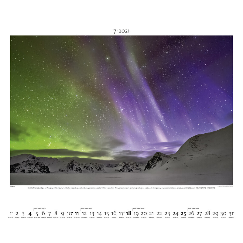 Palazzi Verlag Calendarios Aurora Boreal 2021