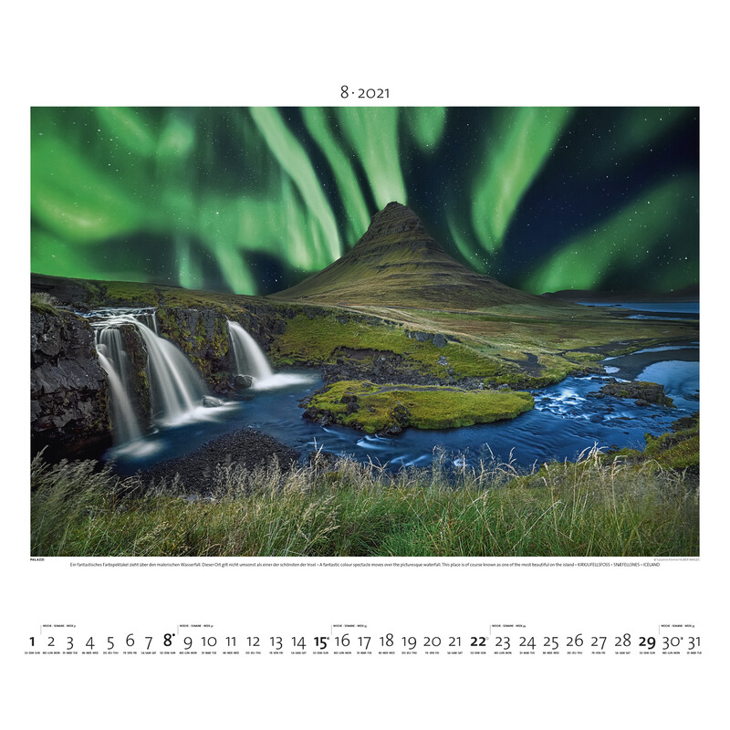Palazzi Verlag Calendarios Aurora Boreal 2021