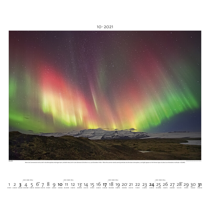 Palazzi Verlag Calendarios Aurora Boreal 2021