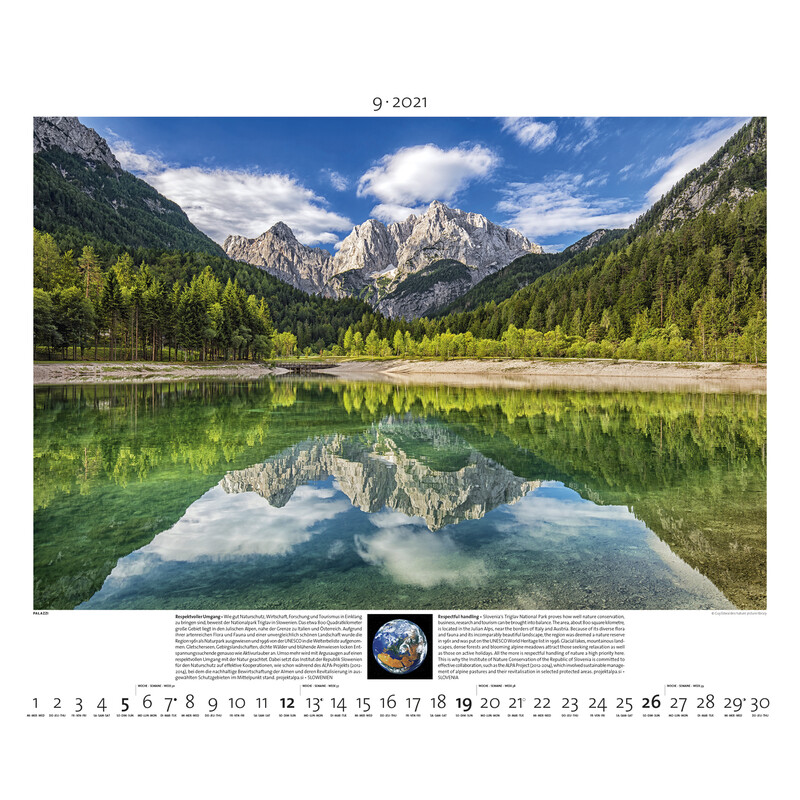 Palazzi Verlag Calendarios Planeta Erde 2021