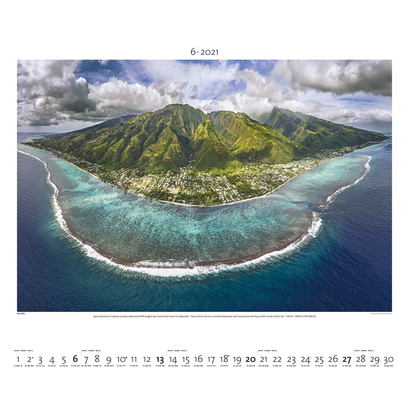Palazzi Verlag Calendarios El mundo desde arriba 2021