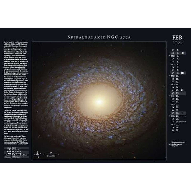 Astronomie-Verlag Calendarios Weltraum-Kalender 2021