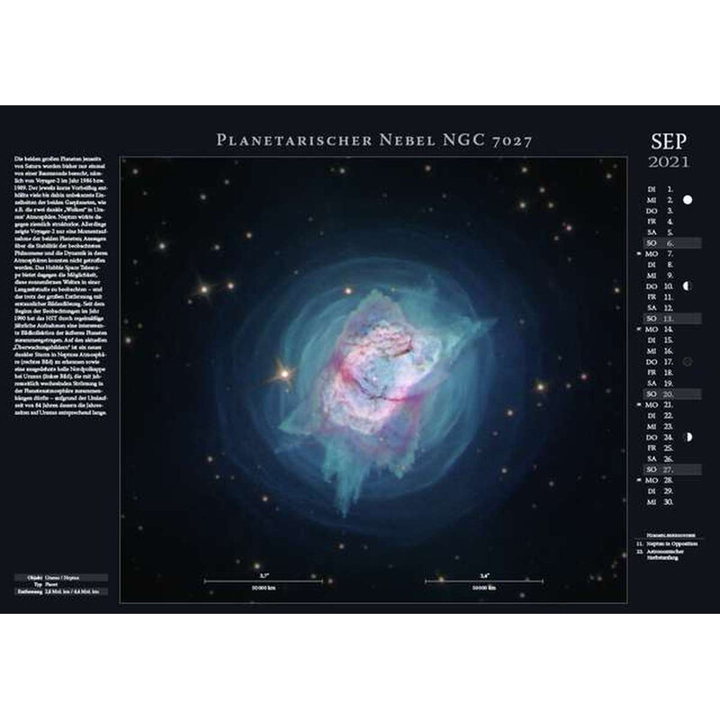 Astronomie-Verlag Calendarios Weltraum-Kalender 2021