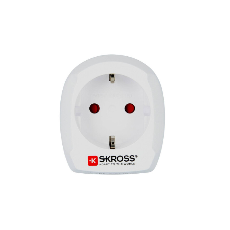 Skross Fuente energética Adaptador de viaje Europe to UK