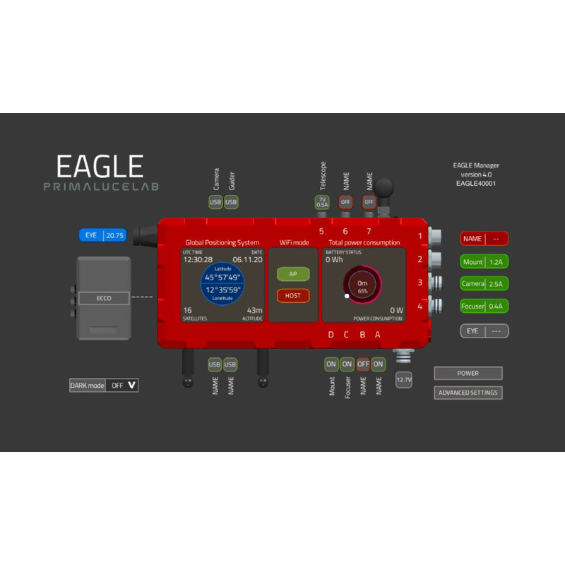 PrimaLuceLab Obturador para astrofotografía EAGLE4