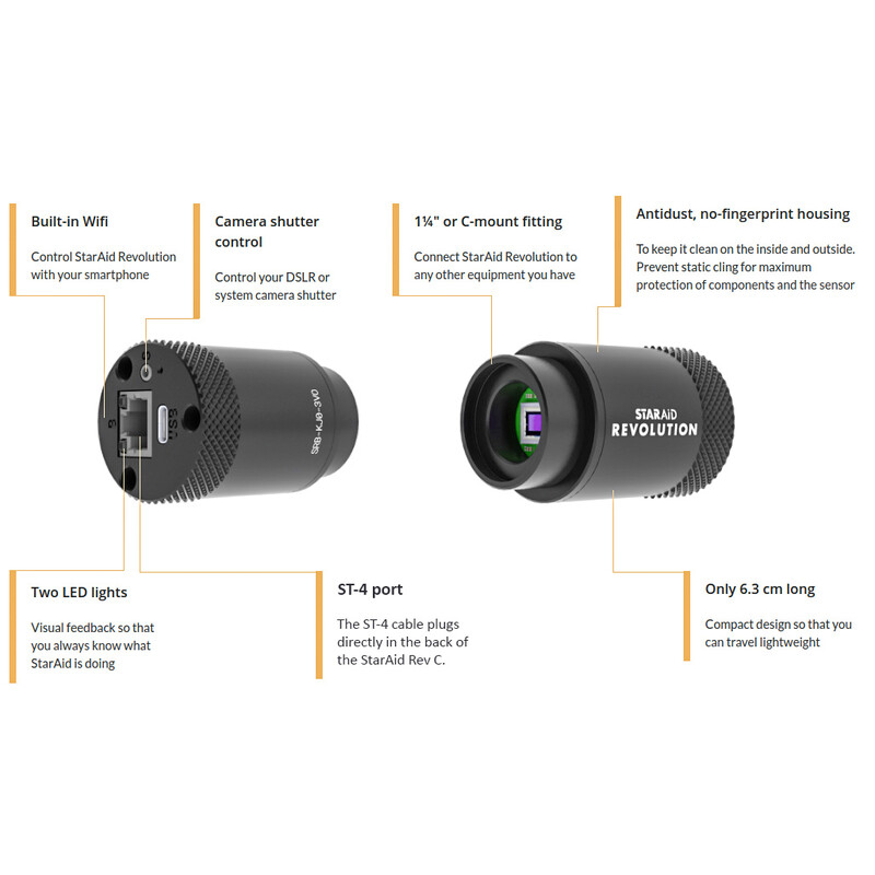 StarAid Cámara Standalone Autoguider Revolution Revision C