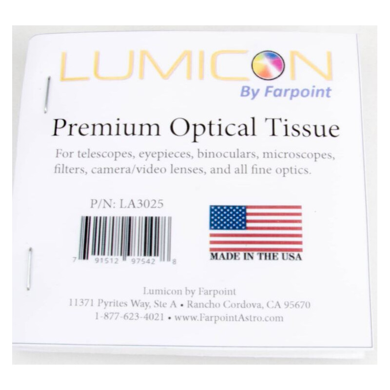 Lumicon Lens Clening Tissue (pañuelos para limpiar lentes)