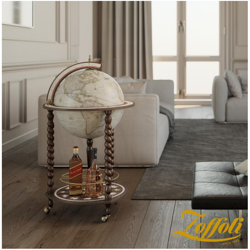 Zoffoli living Globo minibar Explora Old White 40cm