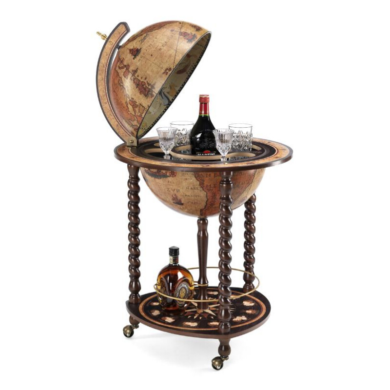 Zoffoli living Globo minibar Explora Honey Brown 40 cm
