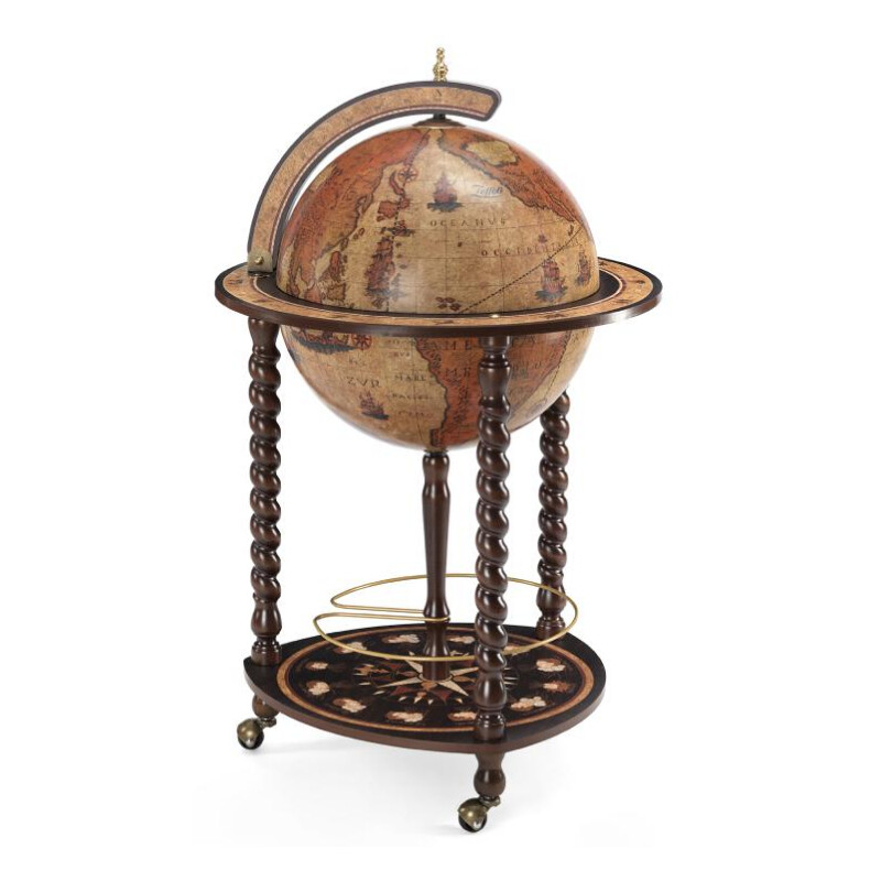 Zoffoli living Globo minibar Explora Honey Brown 40 cm