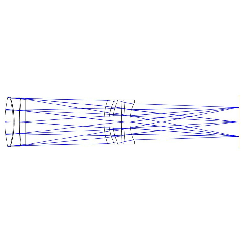 Omegon Refractor apocromático Pro APO AP 40/180 OTA