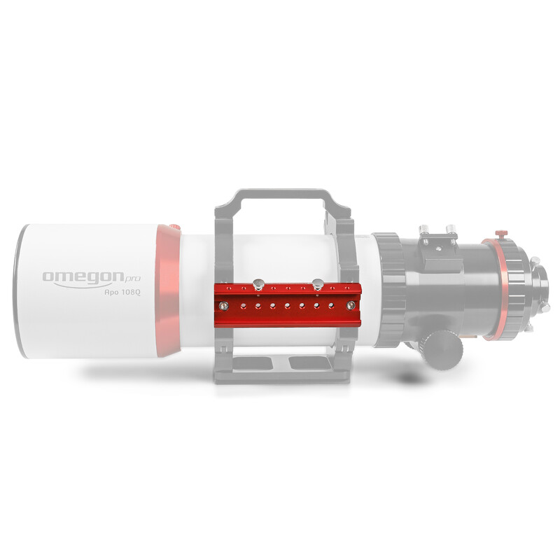 Omegon Buscador . Raíl de montaje para 108/600 Quintupleto APO