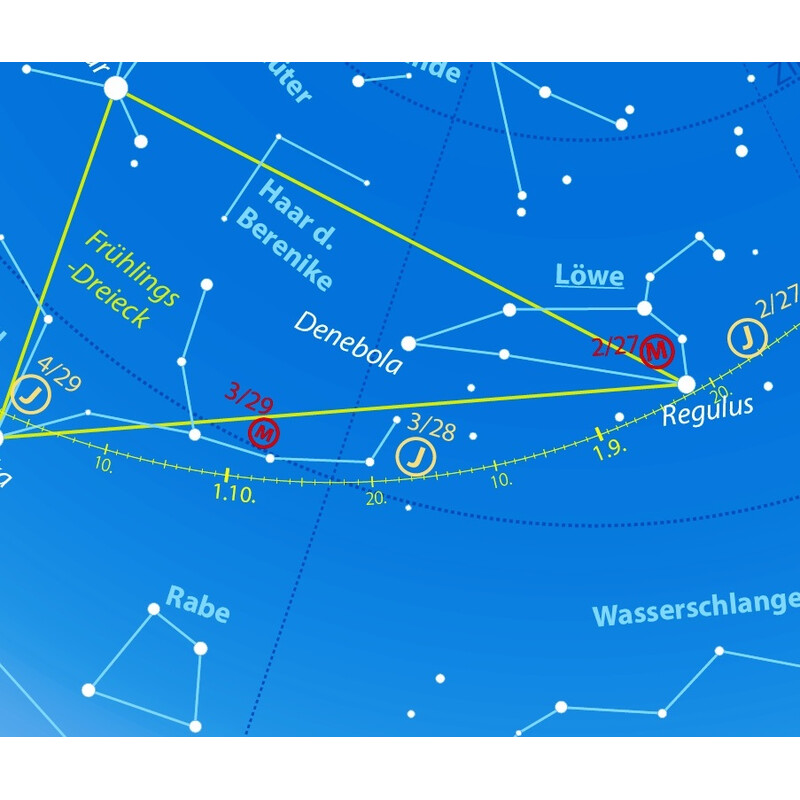 Oculum Verlag Mapa estelar Drehbare Himmelskarte Sterne und Planeten 30cm