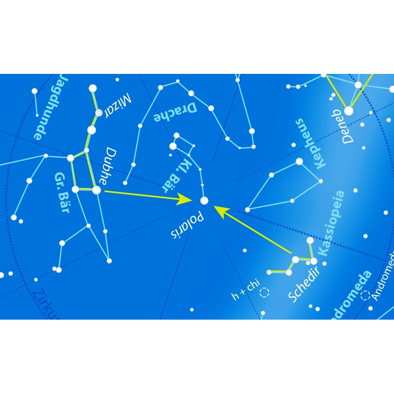 Oculum Verlag Mapa estelar Drehbare Himmelskarte Sterne und Planeten 30cm