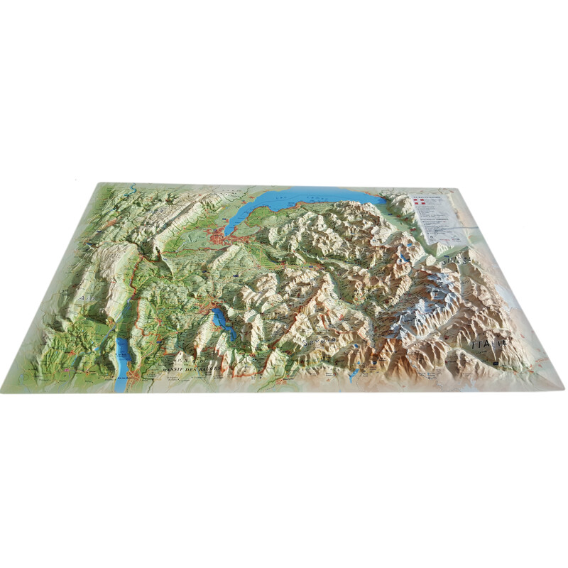 3Dmap Mapa regional Haute Savoie Version été