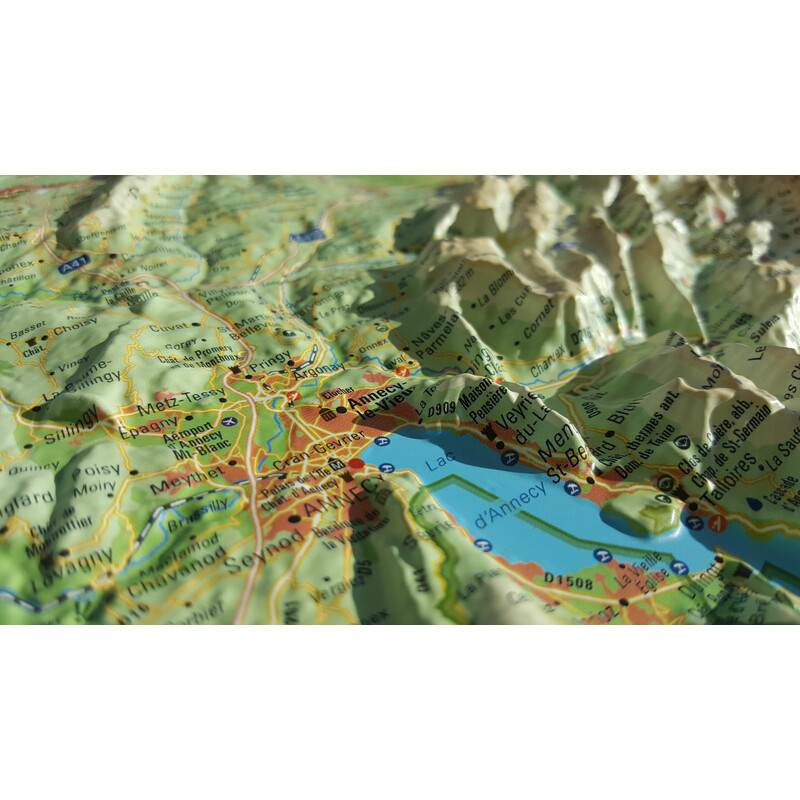 3Dmap Mapa regional Haute Savoie Version été