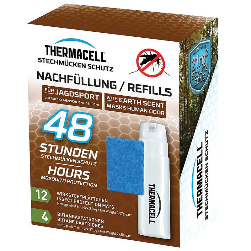 Thermacell Recambio repelente de mosquitos 48 horas Aroma a tierra de caza