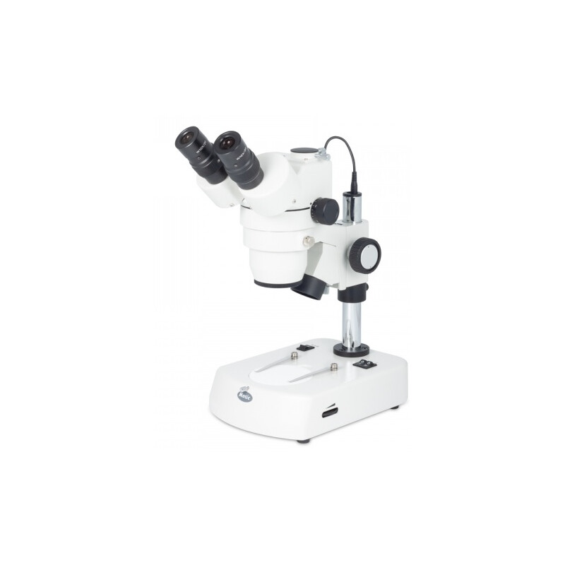Motic Microscopio stereo zoom SMZ-143 N2LED, trino, LED, 10-40x, 4:1