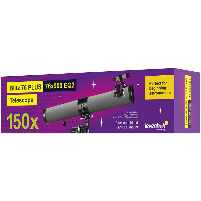 Levenhuk Telescopio N 76/900 Blitz 76 PLUS EQ