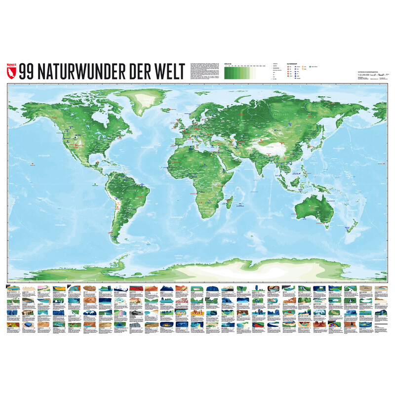 Marmota Maps Mapamundi 99 Naturwunder (200x140)